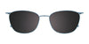 Takumi TK1186 Eyeglasses with Clip-on Sunglasses | Size 53 / Blue & Light Brown