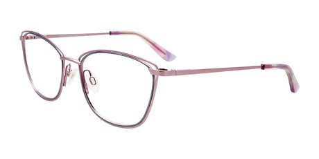 Takumi TK1186 Eyeglasses with Clip-on Sunglasses Light Lilac & Blue