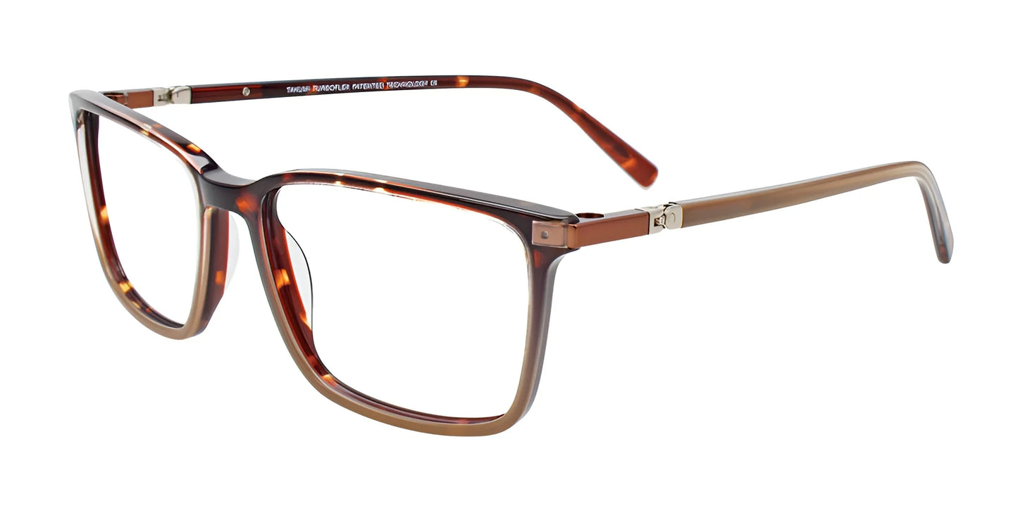 Takumi TK1187 Eyeglasses with Clip-on Sunglasses Tor & Lit Brn / Tor & Lit Brown