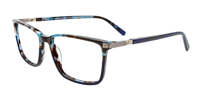 Takumi TK1187 Eyeglasses with Clip-on Sunglasses | Size 55 / Blu Tor & Blu / Blu Tr & Blu