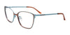 Takumi TK1188 Eyeglasses with Clip-on Sunglasses | Size 52 / Satin Brown & Satin Teal