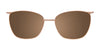 Takumi TK1188 Eyeglasses with Clip-on Sunglasses | Size 52 / Satin Brown & Satin Teal