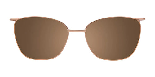 Takumi TK1188 Eyeglasses with Clip-on Sunglasses / Size 52 / Satin Brown & Satin Teal