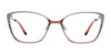 Takumi TK1188 Eyeglasses with Clip-on Sunglasses | Size 52 / Satin Brown & Satin Teal