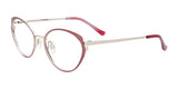 Takumi TK1189 Eyeglasses with Clip-on Sunglasses Satin Pink & Shiny Silver