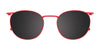 Takumi TK1190 Eyeglasses with Clip-on Sunglasses | Size 49 / Blue & Pink Gold