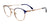 Takumi TK1190 Eyeglasses with Clip-on Sunglasses | Size 49 / Blue & Pink Gold