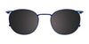 Takumi TK1190 Eyeglasses with Clip-on Sunglasses | Size 49 / Blue & Pink Gold