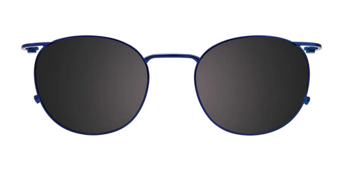 Takumi TK1190 Eyeglasses with Clip-on Sunglasses / Size 49 / Blue & Pink Gold