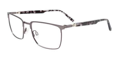 Takumi TK1191 Eyeglasses with Clip-on Sunglasses Steel