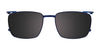Takumi TK1191 Eyeglasses with Clip-on Sunglasses | Size 51 / Blue