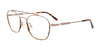 Takumi TK1192 Eyeglasses with Clip-on Sunglasses | Size 52 / Light Brown & Brown Demi