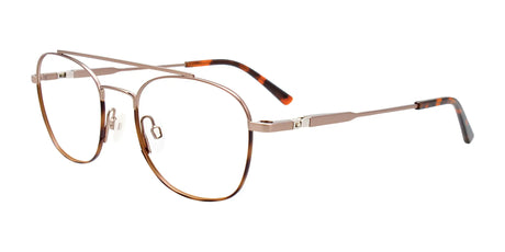 Takumi TK1192 Eyeglasses with Clip-on Sunglasses Light Brown & Brown Demi