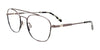 Takumi TK1192 Eyeglasses with Clip-on Sunglasses | Size 52 / Steel & Grey Demi