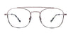 Takumi TK1192 Eyeglasses with Clip-on Sunglasses | Size 52 / Blue & Blue Demi