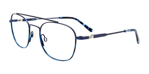 Takumi TK1192 Eyeglasses with Clip-on Sunglasses / Size 52 / Blue & Blue Demi