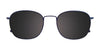 Takumi TK1192 Eyeglasses with Clip-on Sunglasses | Size 52 / Blue & Blue Demi