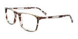 Takumi TK1193 Eyeglasses with Clip-on Sunglasses Grey Tortoise