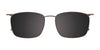 Takumi TK1193 Eyeglasses with Clip-on Sunglasses | Size 53 / Clip Only (Color №020)
