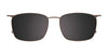 Takumi TK1193 Eyeglasses with Clip-on Sunglasses | Size 53 / Clip Only (Color №050)