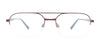 Takumi TK1194 Eyeglasses with Clip-on Sunglasses | Size 56 / Satin Black/Red