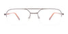 Takumi TK1194 Eyeglasses with Clip-on Sunglasses | Size 56 / Satin Black/Red