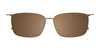 Takumi TK1195 Eyeglasses with Clip-on Sunglasses | Size 52 / Grey Sl & Steel/Steel & Grey