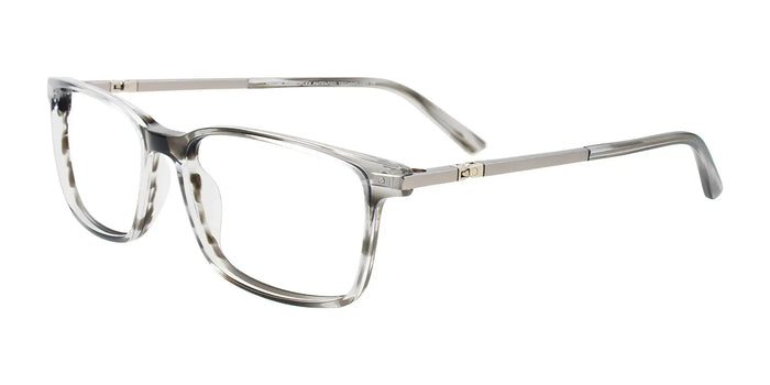 Takumi TK1195 Eyeglasses with Clip-on Sunglasses | Size 52 / Grey Sl & Steel / Steel & Grey