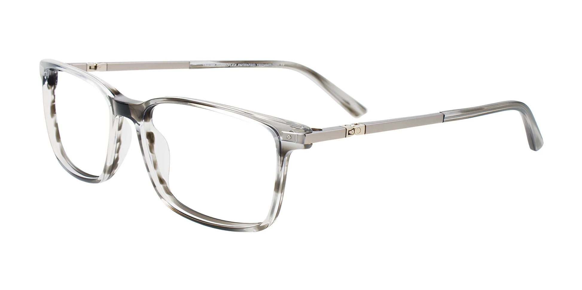 Takumi TK1195 Eyeglasses with Clip-on Sunglasses Grey Sl & Steel / Steel & Grey