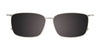 Takumi TK1195 Eyeglasses with Clip-on Sunglasses | Size 52 / Grey Sl & Steel/Steel & Grey