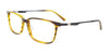 Takumi TK1196 Eyeglasses with Clip-on Sunglasses | Size 59 / Striped Brown/Satin Black