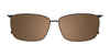 Takumi TK1196 Eyeglasses with Clip-on Sunglasses | Size 59 / Striped Black/Satin Blue