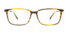 Takumi TK1196 Eyeglasses with Clip-on Sunglasses | Size 59 / Striped Black/Satin Blue
