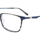 Striped Black/Satin Blue