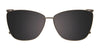 Takumi TK1197 Eyeglasses with Clip-on Sunglasses | Size 54 / Gradient Beige & Teal & Strawberry/Red