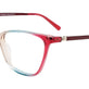 Gradient Beige & Teal & Strawberry/Red