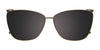 Takumi TK1197 Eyeglasses with Clip-on Sunglasses | Size 54 / Gradient Beige & Teal & Strawberry/Red