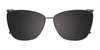 Takumi TK1197 Eyeglasses with Clip-on Sunglasses | Size 54 / Gradient Beige & Teal & Strawberry/Red