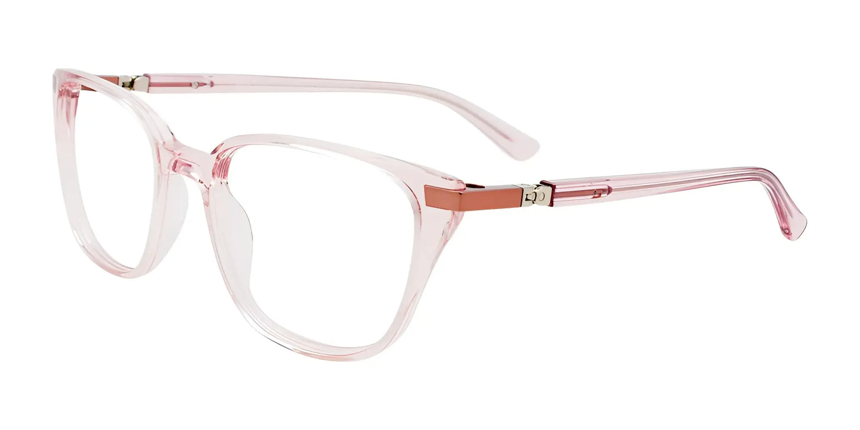 Takumi TK1198 Eyeglasses with Clip-on Sunglasses Cryl Lt Pink / Cryl Lt Pink