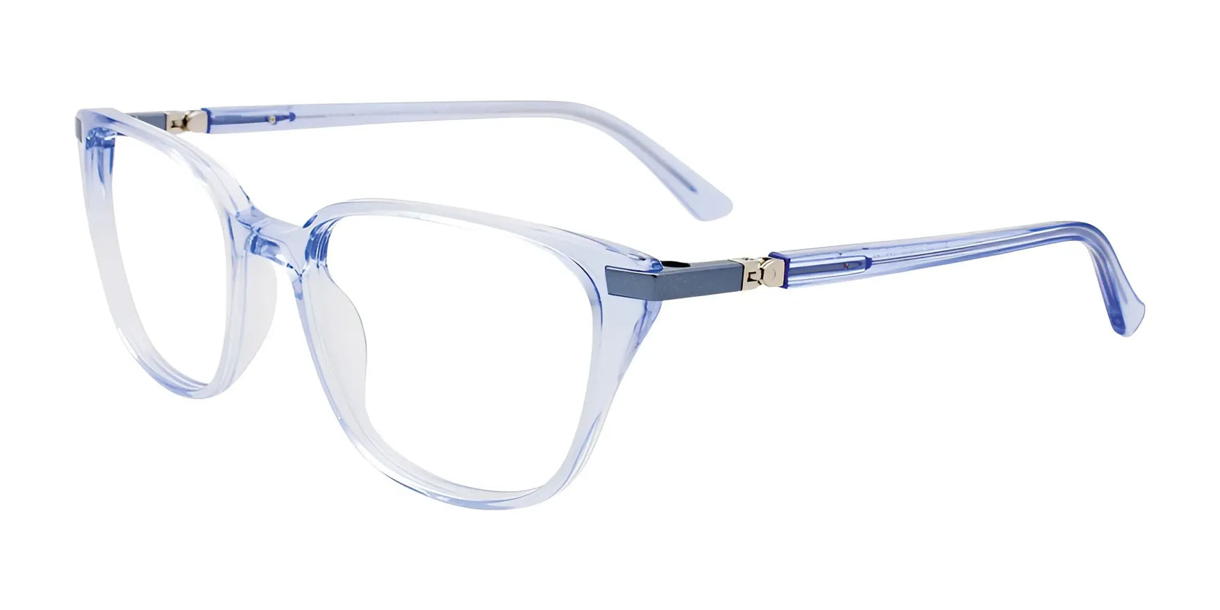 Takumi TK1198 Eyeglasses with Clip-on Sunglasses Cryl Sky Blue / Cryl Sky Blue