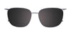Takumi TK1198 Eyeglasses with Clip-on Sunglasses | Size 51 / Cryl Grey/Crystal Grey Shade