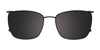 Takumi TK1201 Eyeglasses with Clip-on Sunglasses | Size 55 / Light Brown & Dark Brown/Lt Brown