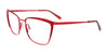 Takumi TK1201 Eyeglasses with Clip-on Sunglasses | Size 55 / Red & Wine/Red