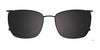 Takumi TK1201 Eyeglasses with Clip-on Sunglasses | Size 55 / Clip Only (Color №030)