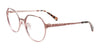 Takumi TK1203 Eyeglasses with Clip-on Sunglasses | Size 50 / Pink Gold & Light Brown