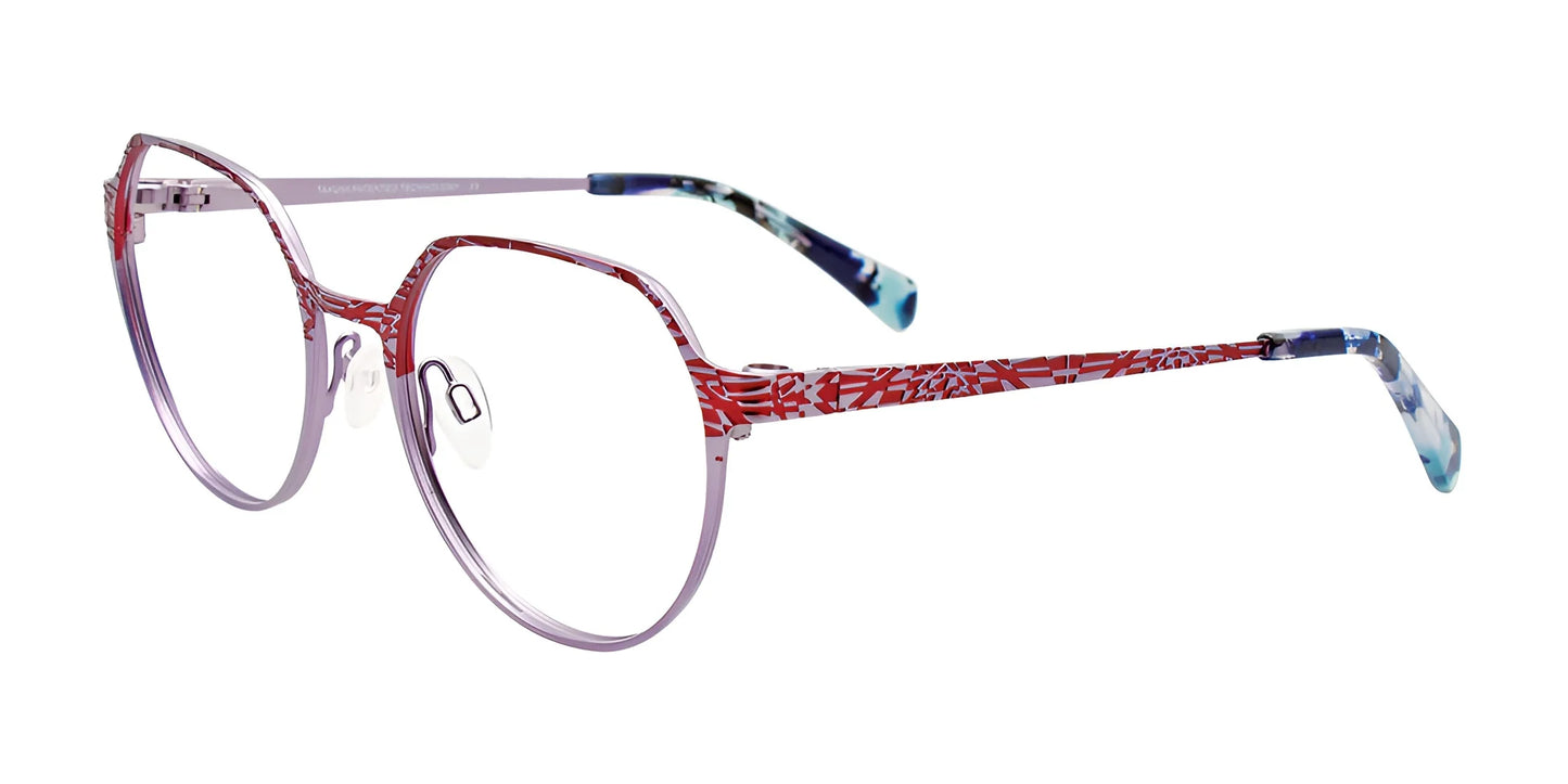 Takumi TK1203 Eyeglasses Light Lilac & Red