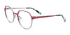 Takumi TK1203 Eyeglasses with Clip-on Sunglasses | Size 50 / Light Lilac & Red