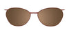 Takumi TK1204 Eyeglasses with Clip-on Sunglasses | Size 52 / Sat Brn & Sh Blue/Brn Tort