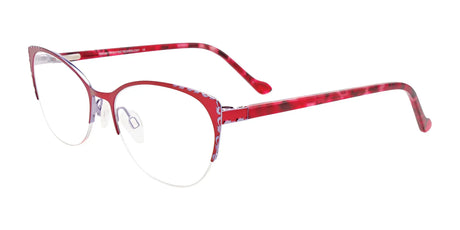 Takumi TK1204 Eyeglasses with Clip-on Sunglasses Sat Red & Sh Lilac / Red Tort