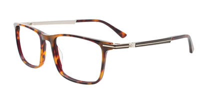 Takumi TK1205 Eyeglasses with Clip-on Sunglasses Brown Tort / Brown & Steel